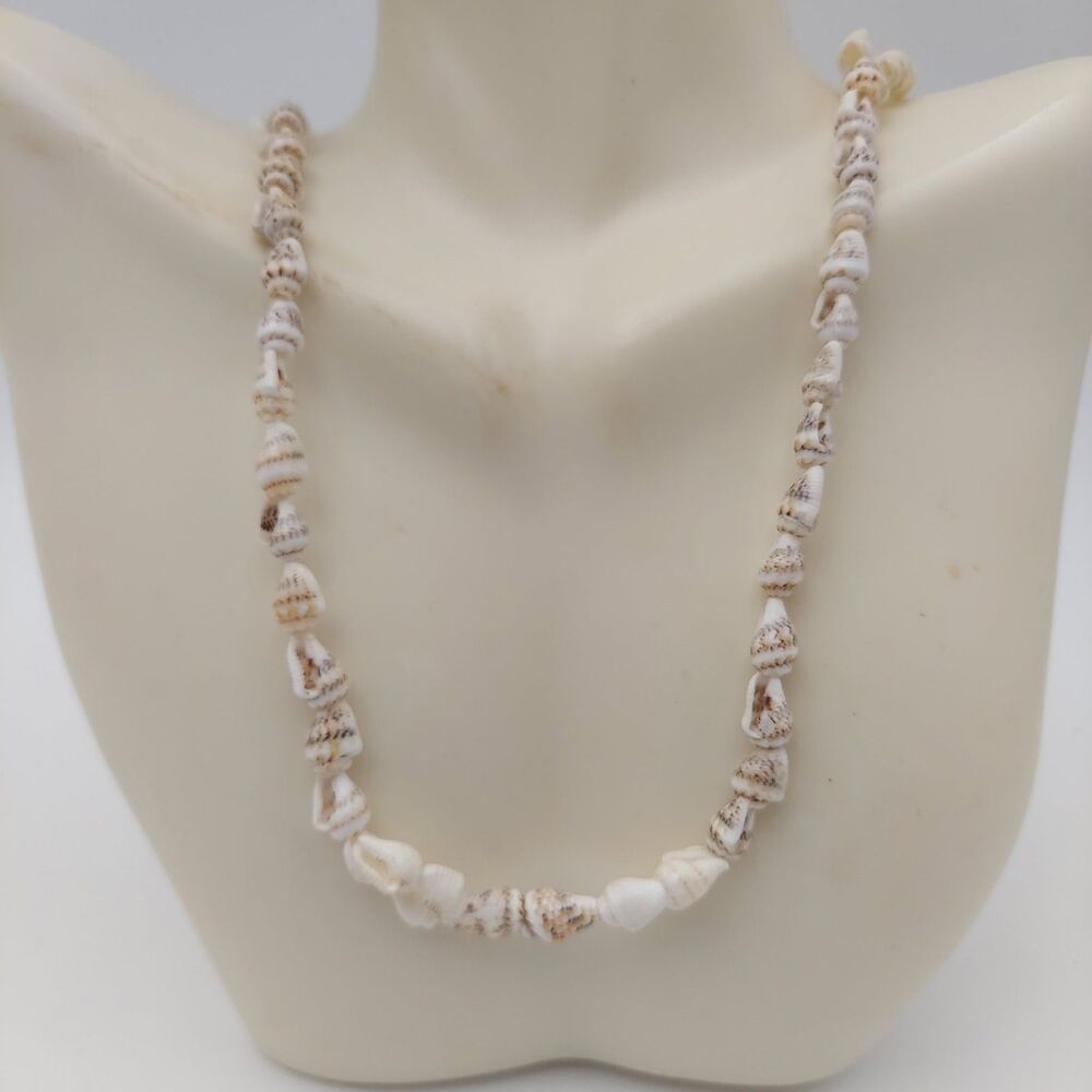 Shell Necklace White 34"